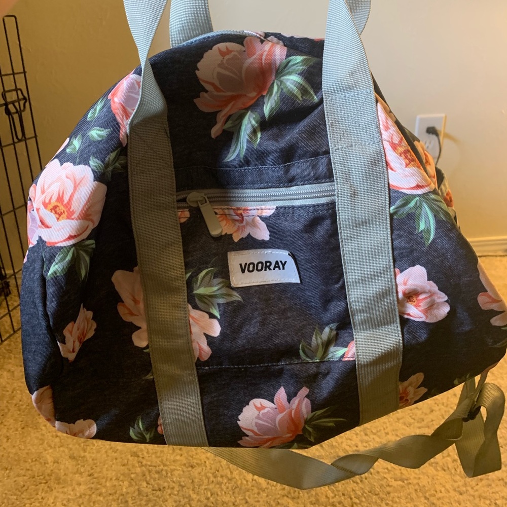 Floral gym bag